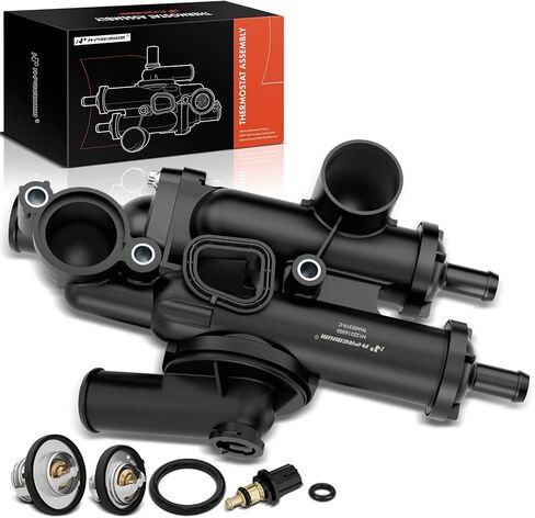A-Premium - Thermostat Housing Assembly W/Sensor 68003582AB - Compatible with Dodge, Chrysler & Jeep - Journey 09-20, Avenger 09-14, Compass Patriot 07-17, Caliber, Sebring, 200 - DOHC 4Cyl 2.4L 2.0L in Saudi Arabia