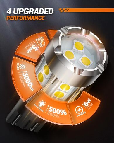 SEALIGHT 921 912 LED Bulbs for Backup Reverse Light, T15 906 904 916 W16W Light Bulbs with Projector Replacement Trunk Cargo 3rd Brake Stop Lights, 600% Brighter Xenon White Non-polarity Pack of 2 in Saudi Arabia