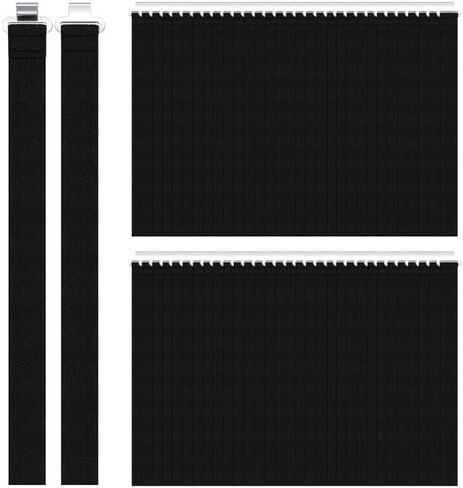 16 Pcs Shin Guard Replacement Straps 13 Inch Baseball Softball Catchers Gear Straps Black Youth Sport Leg Guard Straps with Metal Clips for Replacement Adult Kids in Saudi Arabia