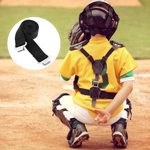 16 Pcs Shin Guard Replacement Straps 13 Inch Baseball Softball Catchers Gear Straps Black Youth Sport Leg Guard Straps with Metal Clips for Replacement Adult Kids in Saudi Arabia