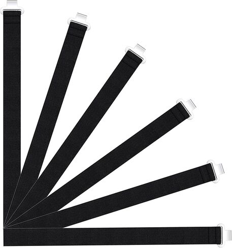 16 Pcs Shin Guard Replacement Straps 13 Inch Baseball Softball Catchers Gear Straps Black Youth Sport Leg Guard Straps with Metal Clips for Replacement Adult Kids in Saudi Arabia
