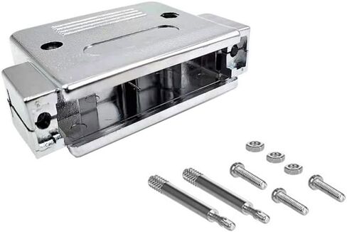 CompuCablePlusUSA.com Best DB9 Male Solder Cup Connector and Plastic Hood DIY kit. A Complete DB9 Male Solder Type DIY Set to fix/Make/assemb Your own DB9 Cable. in Kuwait