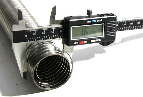1.5" [1 1/2"] ID x 18" Length Universal Exhaust Flex Pipe 1.5' Feet (FP_UN_150MS) in Saudi Arabia