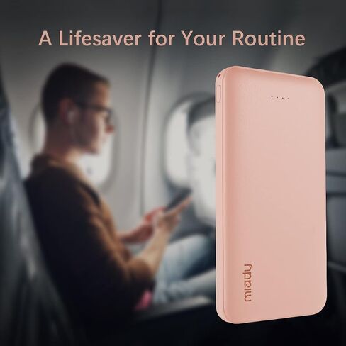Miady 2-Pack شاحن محمول USB مزدوج 10000 مللي أمبير في الساعة، بنك طاقة USB-C للشحن السريع، شاحن احتياطي لهاتف iPhone 15/14/13، Galaxy S23/22، Pixel وغيرها in Kuwait