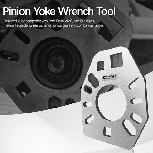 Pinion Yoke Wrench Tool for Loosening Pinion Flange and Nuts Fits Most Sockets Fits for Most Sockets Extra 1/2" Hole in Kuwait