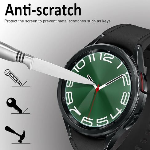 SPGUARD [4 Pack] Galaxy Watch 6 40mm Screen Protector & Watch 5 40mm/ Watch 4 40mm Protector,Tempered Glass Accessories for Samsung Watch 6/5/4 40mm in Saudi Arabia