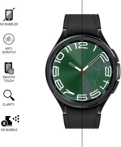 SPGUARD [4 Pack] Galaxy Watch 6 40mm Screen Protector & Watch 5 40mm/ Watch 4 40mm Protector,Tempered Glass Accessories for Samsung Watch 6/5/4 40mm in Saudi Arabia