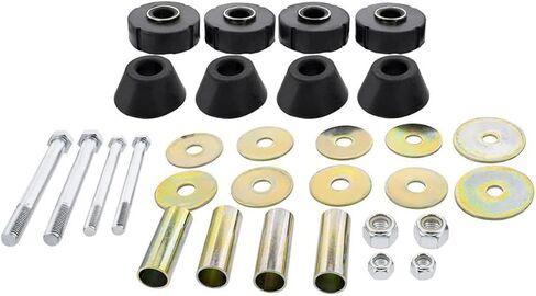 United Pacific C677204 Molded Rubber Cab Mounting Kit for 1967-72 Chevy & GMC ½ Ton Trucks, Molded Replacement Pieces - 30 Piece Kit in Saudi Arabia