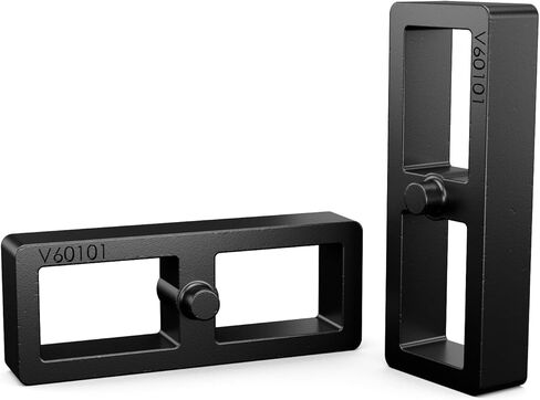 مجموعة التسوية الخلفية RockTrix - رفع 1 بوصة - متوافق مع Chevychevrolet GMC Silverado: 01-07 1500 HD، 01-10 2500 HD، 07-10 3500 HD - فاصل رفع عالي التحمل من الفولاذ in Kuwait