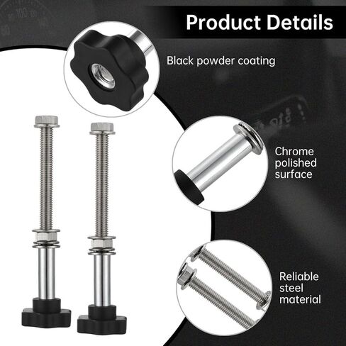 مجموعة تركيب لوحة الجر العالمية، دبابيس تثبيت لوحة الاسترداد سهلة التركيب لتباعد الفتحات 4.72-6.69 بوصة، ملحقات تركيب لوحة الجر، ضمان لمدة عام in Kuwait