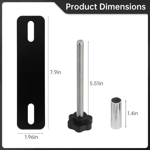 مجموعة تركيب لوحة الجر العالمية، دبابيس تثبيت لوحة الاسترداد سهلة التركيب لتباعد الفتحات 4.72-6.69 بوصة، ملحقات تركيب لوحة الجر، ضمان لمدة عام in Kuwait