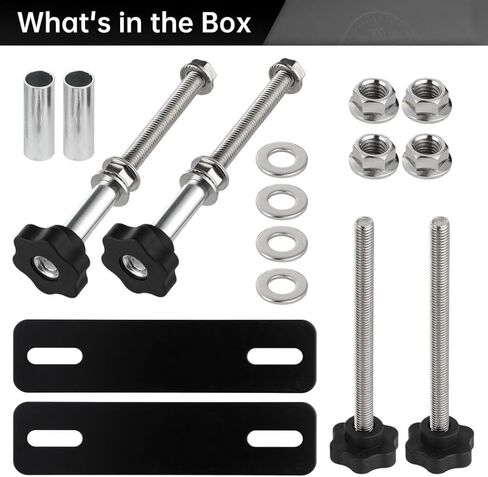 مجموعة تركيب لوحة الجر العالمية، دبابيس تثبيت لوحة الاسترداد سهلة التركيب لتباعد الفتحات 4.72-6.69 بوصة، ملحقات تركيب لوحة الجر، ضمان لمدة عام in Kuwait