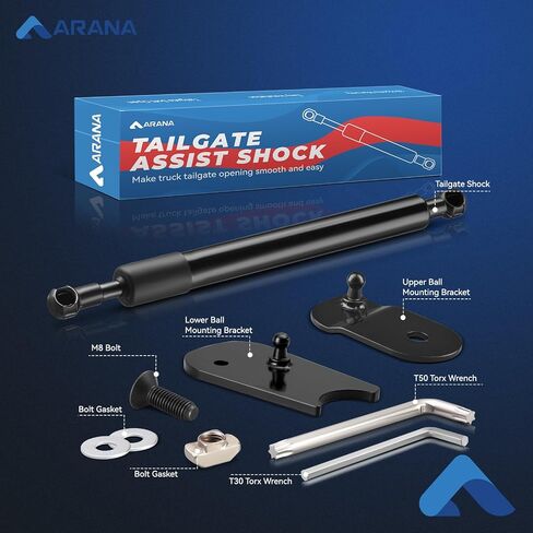 ARANA Tailgate Accessories Assist for Ford Maverick, Slow-Drop Tailgate Assist Shock Damper Fits for 2022 2023 2024 Ford Maverick Hybrid XL XLT Lariat(Provide All Tools) in Saudi Arabia