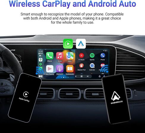 محول فيديو الوسائط المتعددة من Ottocast Play2Video Pro - محول سيارة CarPlay Android Auto اللاسلكي مدمج في YouTube Netflix، صندوق AI لبث الفيديو CarPlay يدعم الوسائط المتعددة USB، سهل الإعداد والتوصيل والتشغيل in Kuwait