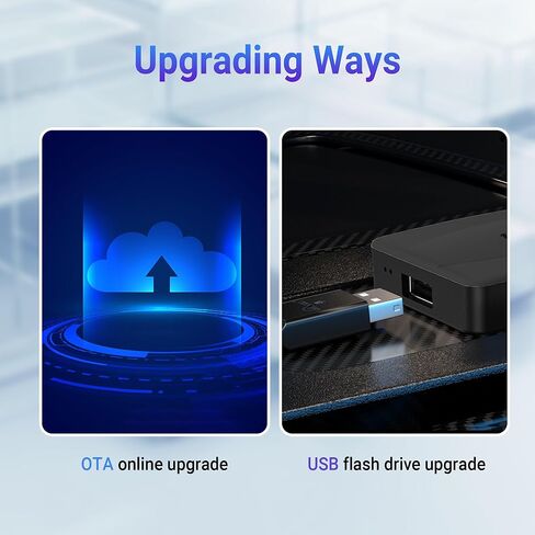 محول فيديو الوسائط المتعددة من Ottocast Play2Video Pro - محول سيارة CarPlay Android Auto اللاسلكي مدمج في YouTube Netflix، صندوق AI لبث الفيديو CarPlay يدعم الوسائط المتعددة USB، سهل الإعداد والتوصيل والتشغيل in Kuwait