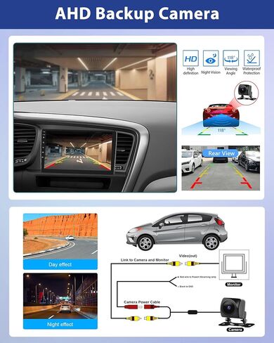 Podofo【Upgrade 2+64G】Car Stereo for Kia Optima K5 2010-2013 with Carplay&Android Auto Replacement in Dash Navigation GPS Units,Car Audio Receiver with Bluetooth,GPS,WiFi,SWC,FM&RDS Radio+Backup Camera in Saudi Arabia