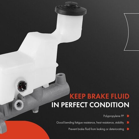 A-Premium Brake Master Cylinder with Reservoir and Sensor Compatible with Toyota Vehicles - Corolla, Matrix, 2003-2008 - Replace# 4720102300 in Saudi Arabia