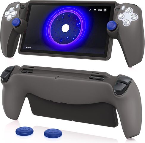 حافظة حماية FYOUNG لبوابة Playstation، غطاء حماية من السيليكون الناعم مع حماية كاملة ومقابض إبهام غير قابلة للانزلاق لمجموعة ملحقات Playstation Remote Player - أسود in Kuwait