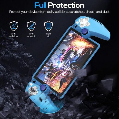 FYOUNG Protective Case for Playstation Portal, Silicone Soft Grip Cover Case Protector with Full Protection and Non-Slip Thumb Grips Accessories Kit for Playstation Remote Player-Black in Saudi Arabia