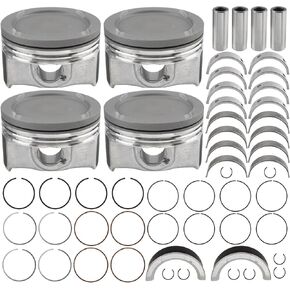 AUTOKAY Main Rod Bearing & Piston & Rings Fit for Buick for Chevrolet Cruze Encore 2011-2015 1.4L Engine Piston Set Main Rod Bearings 25198520 55577096 55580184