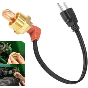 YMT Engine Block Coolant Heater Kit Replace AR87167 Compatible with John Deere 1025R 110 2210 2305 4210 445 X495 XUV Gator 850D 855D 855M 865E
