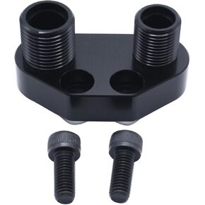 1 Set SHLPDFM Aluminum Alloy Black AC Compressor Adapter Fitting Fits for Sanden SD7B10 7176