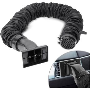 نظام تكييف هواء السيارة بتصميم متكامل بطول 6 أقدام مع محول مربع، يوجه الهواء البارد إلى المقعد الخلفي، مما يجعل المقعد الخلفي باردًا مرة أخرى، يناسب معظم الفتحات المربعة للمركبات، أسود، ACF00 in Kuwait