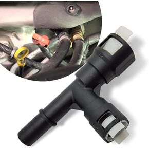 1 PC Car Heater Inlet Hose Joint, Three-way Plastic Cooling Connector Accessories, Original Replacement Part 15055343 15055342, Compatible with Select Cadillac Chevrolet GMC Models (Black)