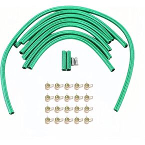 مجموعة خط إرجاع حاقن وقود الديزل، GM19001-VT U19001-VT Premium Viton خط إرجاع الديزل مع مشابك خط لـ GM 6.2 L 6.5 L، مجموعة خط الوقود الأخضر