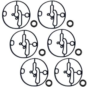 6 Pack 698781 Float Bowl Gasket Kit Replaces for Stens 485-914 Nikki Carburetor Troy-Bilt Toro Lawn Mowers