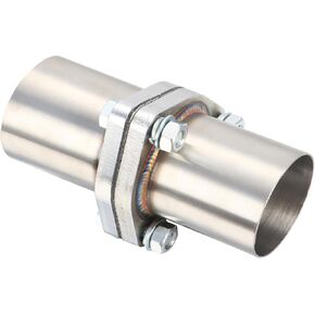 LCGP Exhaust Flange Repair Piping Kit 2" OD with Gasket and 3 Bolts for Quick Fix Repair,304 Universal Stainless Steel Exhaust Flange Pipe