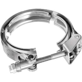 2.5Inch Quick Release V Band Clamp Stainless Steel 304, Clamp Fittings for Exhaust Pipe Flanges (Quick Release V Band Clamp, 2.5inch)