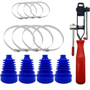 Small Shaft Universal CV Boot Kit,Upgrade Thick Silicone Constant Velocity Joint Gaiter Boot(Blue)