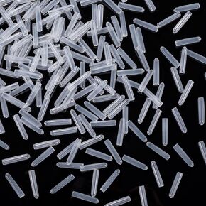 OIIKI 100 PCS Universal Dishwasher Rack Tine Prong Repair End Cover Caps, Flexible Vinyl Extra Long 1 inch Anti Slip Round Tips-Gray