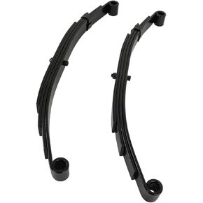 WFLNHB Pair of Trailer Leaf Spring 4 Leaf Double Eye 2500lbs Cap for 5000lbs Axle Replacement for SW4 / 72-25 / LIB-402-DE / UNA218 / PR4 / 124886/9150016 / 93181