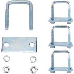 4 Pcs Leaf Spring Clamp Kit, Fits Up To 2.5 Inch Wide Leaf Springs, Locks Springs Together for Stabilizing, Better Axle Torque Control.