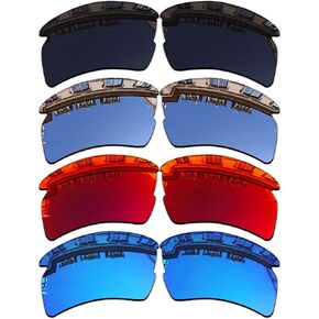 Vonxyz 4 Pairs Sport Replacement Sunglass Lenses for Oakley Flak 2.0 OO9295 | Flak 2.0 XL OO9188 Perfectly Fit Combo Pack
