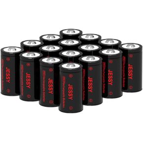 JESSY 12 Pack CR123A Lithium Batteries, 3.7V 750mAh Rechargeable Batteries for Arlo Wireless Cameras VMC3030 VMK3200 VMS3330 3430 3530 and Flashlight Polaroid Microphone