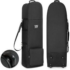 حقيبة سفر جولف ناعمة الجوانب مع أبازيم ثابتة، 1200D بوليستر أكسفورد عالي التحمل مقاوم للاهتراء، حقيبة سفر جولف قابلة للطي والمحمولة للخطوط الجوية ذات العجلات in Kuwait