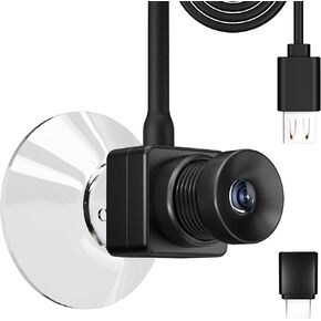 IYOFINE Eye to Cam 3 Webcam 4K with Suction Cup Fixed in The Middle Screen, 8MP IMX179 CMOS, Zoom Lens Auto Focus Camera, Create a Positive Connection in Every Calls/Conferencing.