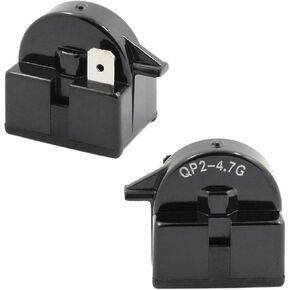 2 pack qp2-4.7g Start Relay Refrigerator ptc ohm 1pin Compatible with Vissani Danby Compressor mini Fridg-es and Coolers Black in Kuwait