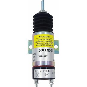 51745GT 2-Terminal 12V Choke Solenoid Compatible with Genie Lift GS-2668 RT GS-2669 RT GS-3268 RT GS-3369 RT GS-4069 RT TMZ-50/30 Kubota Honda HATZ Engine