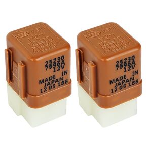 2Pcs 25230-7996A 30A 12VDC Nissan 6Pins Automotive Headlight Fan Relay Fit for Nissan Infiniti Leaf Altima Armada QX50 QX60 Q70 QX80 Supersession 25230-79963 25230-799