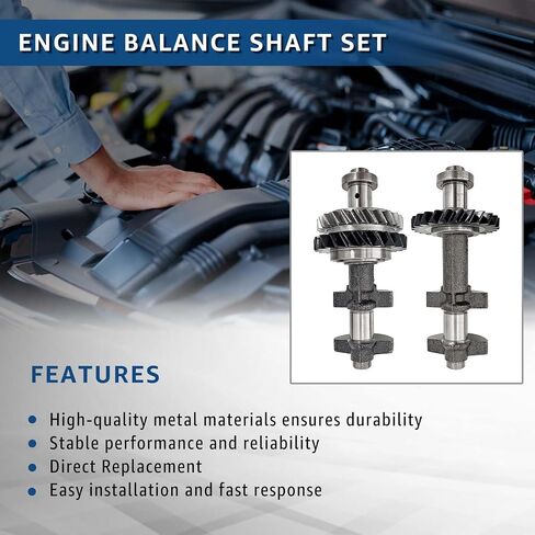 2Pcs Balance Shaft Set Compatible with Toyota Corolla Solara Matrix Camry 2.4L for Scion tC xB 2.4 4CYL 2AZ-FE Engine Replace 13601-28021 13602-28020 in Saudi Arabia