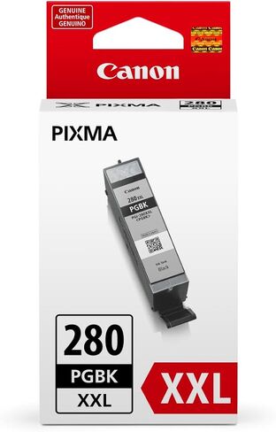 Canon PGI-280XXL Genuine Pigment Black Ink Tank, Compatible with TR8520, TS9120,TS8120, TS6120, TS9521C/a, TS9520/a, TS8220, TS6220, TS8320, TS6320, TS702/a, and TR8620/a Series Printers in Kuwait