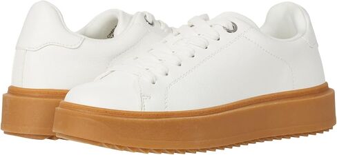 Steve Madden Women's Charlie Sneaker, White Suede, 7.5 in Saudi Arabia
