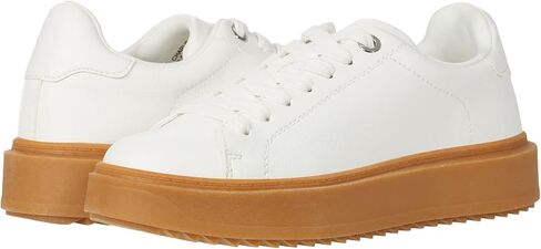 Steve Madden Women's Charlie Sneaker, White Suede, 7.5 in Saudi Arabia