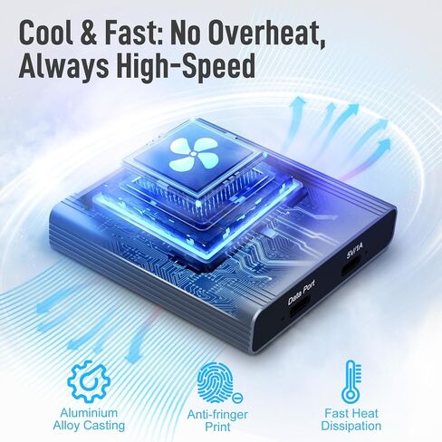 قارئ بطاقات CFexpress، قارئ بطاقات Moman C1B من النوع B USB C 3.1 Gen 2 سرعة نقل 10 جيجابت في الثانية، محول بطاقة ذاكرة محمول من الألومنيوم لنظام التشغيل Windows/Mac OS/Android، CFexpress-Memory-Card-Reader-TypeB in Kuwait