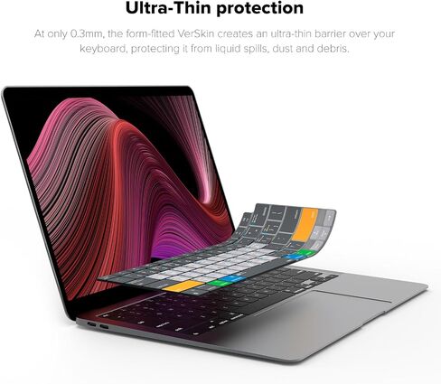 JCPal MacOS Shortcut Guide Keyboard Cover for Apple MacBook Pro 14 inch, MacBook Pro 16 inch, 2022 M2 MacBook Air 13 inch and MacBook Air M2 15 inch (US-Layout) in Saudi Arabia