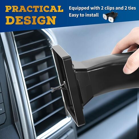 نظام تكييف هواء السيارة بتصميم متكامل بطول 6 أقدام مع محول مربع، يوجه الهواء البارد إلى المقعد الخلفي، مما يجعل المقعد الخلفي باردًا مرة أخرى، يناسب معظم الفتحات المربعة للمركبات، أسود، ACF00 in Kuwait